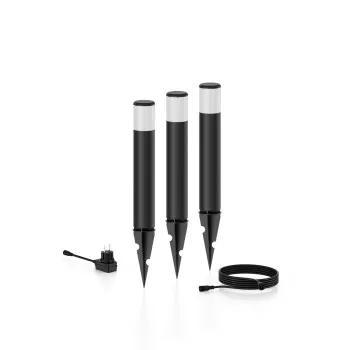 Philips Purex 3-pack fekete LED kültéri leszúrható lámpa szett (PHI-8720169269415) LED 3 izzós IP44