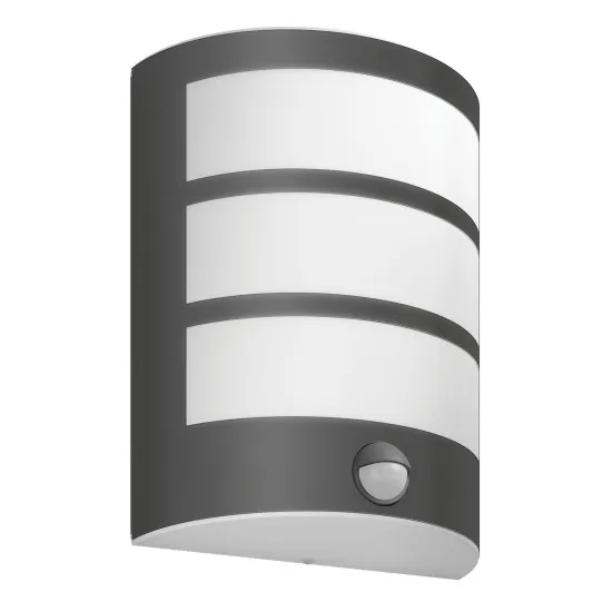 Philips Python antracit mozgásérzékelős LED kültéri fali lámpa (PHI-8720169269194) LED 1 izzós IP44