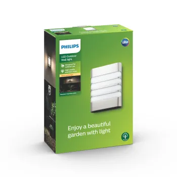 Philips Raccoon inox LED kültéri fali lámpa (PHI-8718291479451) LED 1 izzós IP44