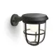 Philips Radii fekete napelemes LED kültéri falikar (PHI-8720169267176) LED 1 izzós IP44