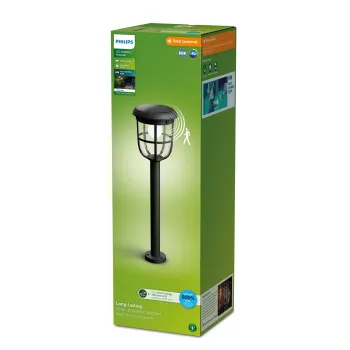 Philips Radii fekete napelemes LED kültéri állólámpa (PHI-8720169267213) LED 1 izzós IP44