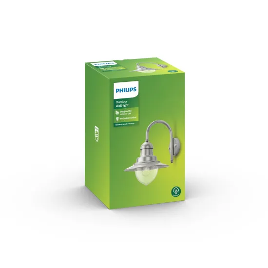 Philips Raindrop antracit kültéri falikar (PHI-8718696169865) E27 1 izzós IP44
