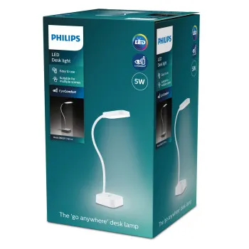 Philips Rock fehér újratölthető LED asztali lámpa (PHI-8719514443815) LED 1 izzós IP20