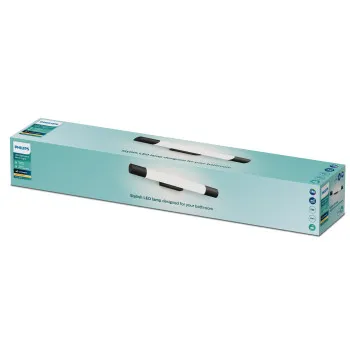 Philips Rover fekete fürdőszobai LED tükörmegvilágító lámpa (PHI-8720169300170) LED 1 izzós IP44