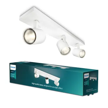 Philips Runner fehér mennyezeti spotlámpa (PHI-8718291487838) GU10 3 izzós IP20