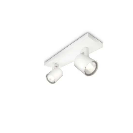 Philips Runner fehér mennyezeti spotlámpa (PHI-8718291487944) GU10 2 izzós IP20