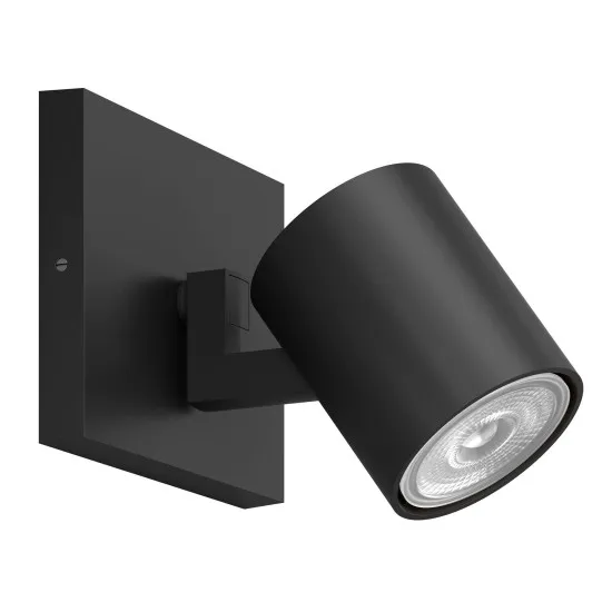 Philips Runner fekete fali/mennyezeti spotlámpa (PHI-8719514435292) GU10 1 izzós IP20