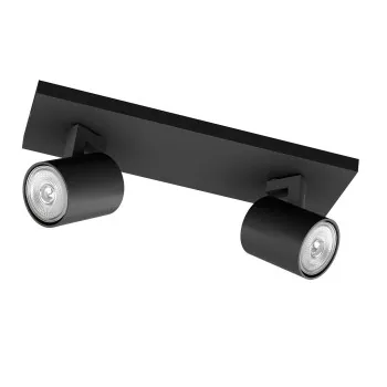 Philips Runner fekete mennyezeti spotlámpa (PHI-8719514435315) GU10 2 izzós IP20
