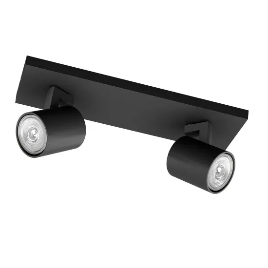 Philips Runner fekete mennyezeti spotlámpa (PHI-8719514435315) GU10 2 izzós IP20
