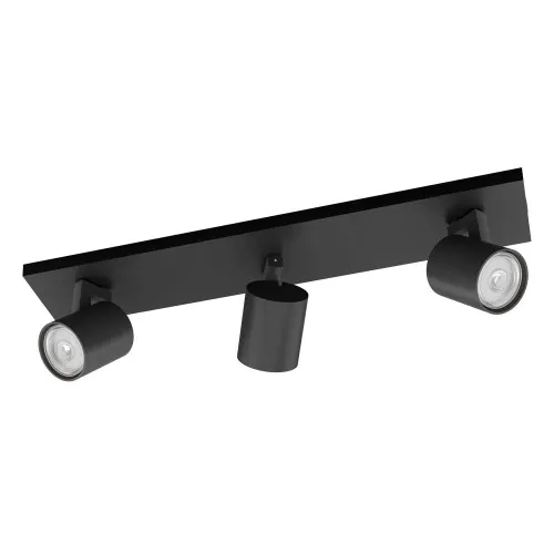 Philips Runner fekete mennyezeti spotlámpa (PHI-8719514435339) GU10 3 izzós IP20