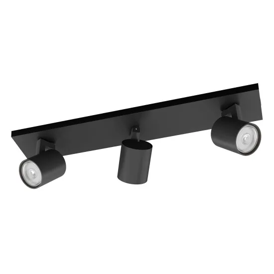 Philips Runner fekete mennyezeti spotlámpa (PHI-8719514435339) GU10 3 izzós IP20