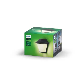 Philips Serres fekete kültéri falikar (PHI-8718696165911) E27 1 izzós IP44