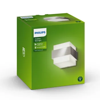 Philips Shovel inox kültéri fali lámpa (PHI-8718696153901) E27 1 izzós IP44
