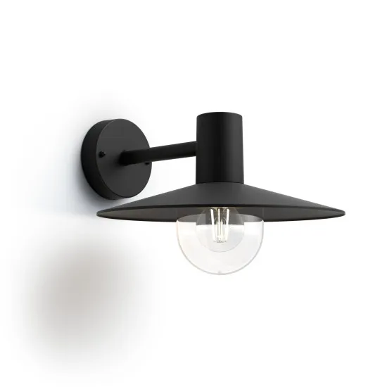Philips Skua fekete kültéri falikar (PHI-8718696165843) E27 1 izzós IP44