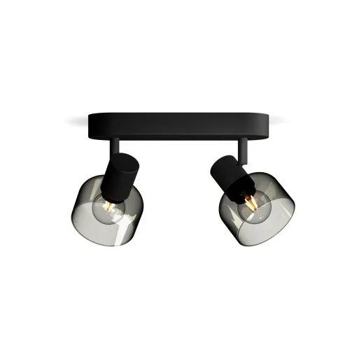 Philips Sleet fekete mennyezeti spotlámpa (PHI-8720169299597) E14 2 izzós IP20