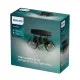 Philips Sleet fekete mennyezeti spotlámpa (PHI-8720169299658) E14 3 izzós IP20
