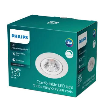 Philips Sparkle fehér LED mennyezetbe építhető lámpa (PHI-8718699755683) LED 1 izzós IP20