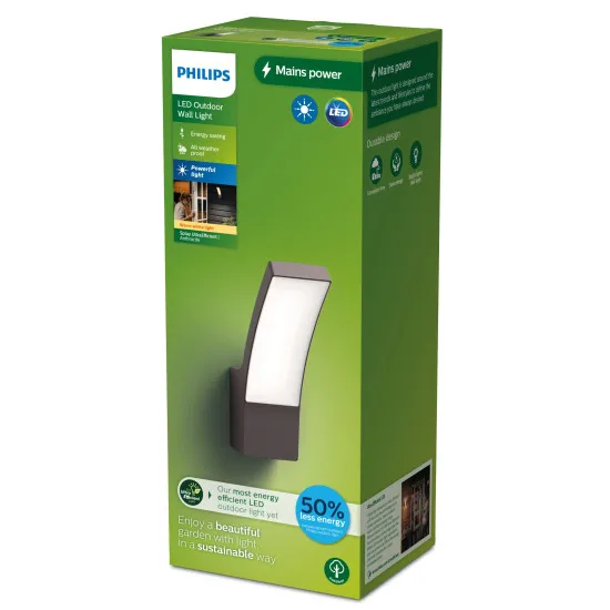 Philips Splay antracit LED kültéri falikar (PHI-8720169263796) LED 1 izzós IP44