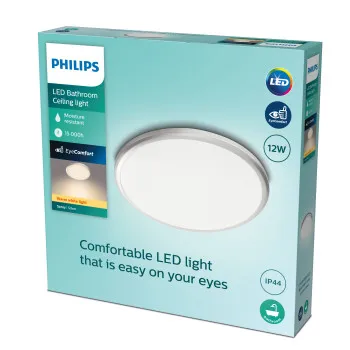 Philips Spray ezüst fürdőszobai LED mennyezeti lámpa (PHI-8718699777319) LED 1 izzós IP44