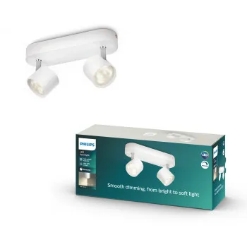 Philips Star fehér LED mennyezeti spotlámpa (PHI-8718291444862) LED 2 izzós IP20
