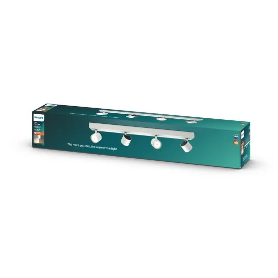 Philips Star fehér LED mennyezeti spotlámpa (PHI-8718696154656) LED 4 izzós IP20