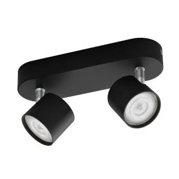 Philips Star fekete LED mennyezeti spotlámpa (PHI-8719514435391) LED 2 izzós IP20