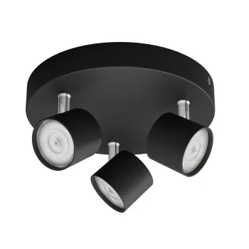 Philips Star fekete LED mennyezeti spotlámpa (PHI-8719514435414) LED 3 izzós IP20