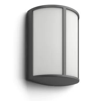 Philips Stock antracit LED kültéri fali lámpa (PHI-8718696131305) LED 1 izzós IP44