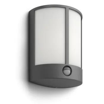 Philips Stock antracit mozgásérzékelős LED kültéri fali lámpa (PHI-8718696131312) LED 1 izzós IP44