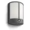 Philips Stock antracit mozgásérzékelős LED kültéri fali lámpa (PHI-8718696131312) LED 1 izzós IP44