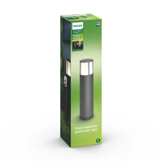 Philips Stock antracit LED kültéri állólámpa (PHI-8718696131329) LED 1 izzós IP44
