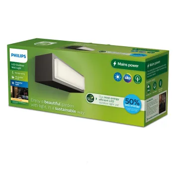 Philips Stratosphere antracit LED kültéri fali lámpa (PHI-8720169263697) LED 1 izzós IP44