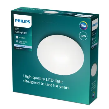 Philips Suede fehér LED mennyezeti lámpa (PHI-8718291533085) LED 1 izzós IP20