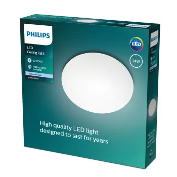 Philips Suede fehér LED mennyezeti lámpa (PHI-8718291533092) LED 1 izzós IP20