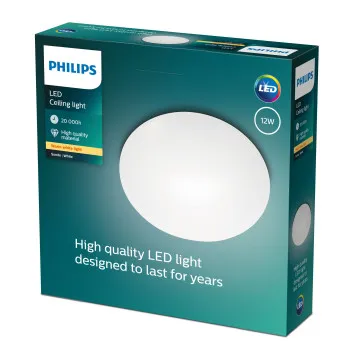 Philips Suede fehér LED mennyezeti lámpa (PHI-8718696163580) LED 1 izzós IP20