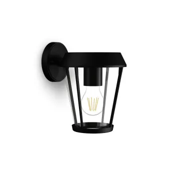 Philips Sunera fekete kültéri falikar (PHI-8720169351455) E27 1 izzós IP44