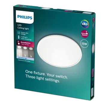 Philips SuperSlim fehér LED mennyezeti lámpa (PHI-8718699681074) LED 1 izzós IP20