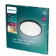 Philips SuperSlim fekete LED mennyezeti lámpa (PHI-8719514327085) LED 1 izzós IP20