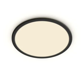 Philips SuperSlim fekete fürdőszobai LED mennyezeti lámpa (PHI-8719514327207) LED 1 izzós IP44