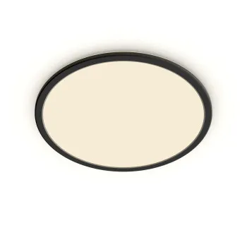 Philips SuperSlim fekete fürdőszobai LED mennyezeti lámpa (PHI-8719514327283) LED 1 izzós IP44