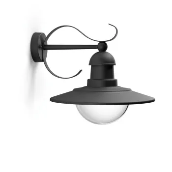 Philips Topiary fekete kültéri falikar (PHI-8718696156766) E27 1 izzós IP44