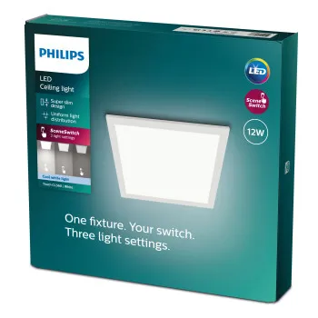 Philips Touch Panel fehér LED mennyezetbe építhető lámpa (PHI-8719514326668) LED 1 izzós IP20