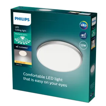 Philips Twirly szürke LED mennyezeti lámpa (PHI-8718696122839) LED 1 izzós IP20