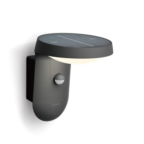 Philips Tyla antracit mozgásérzékelős LED kültéri falikar (PHI-8719514476912) LED 1 izzós IP44