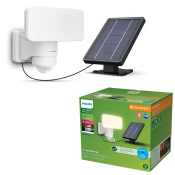 Philips Tylus fehér napelemes LED kültéri fali lámpa (PHI-8720169362161) LED 1 izzós IP44