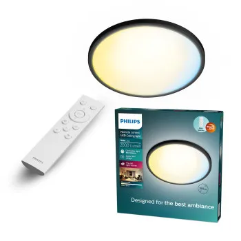 Philips Valen fekete LED mennyezetbe építhető lámpa (PHI-8721103060761) LED 1 izzós IP20
