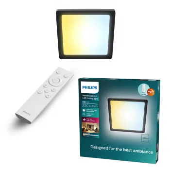 Philips Valen fekete LED mennyezetbe építhető lámpa (PHI-8721103060921) LED 1 izzós IP20