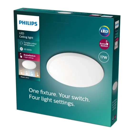 Philips Wawel fehér LED mennyezeti lámpa (PHI-8718696162774) LED 1 izzós IP20
