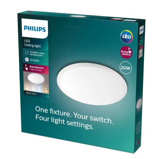 Philips Wawel fehér LED mennyezeti lámpa (PHI-8718696162781) LED 1 izzós IP20