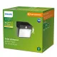 Philips Yarixa fekete napelemes LED kültéri fali lámpa (PHI-8720169265448) LED 1 izzós IP44